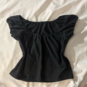 Brandy Melville Black Crop Top